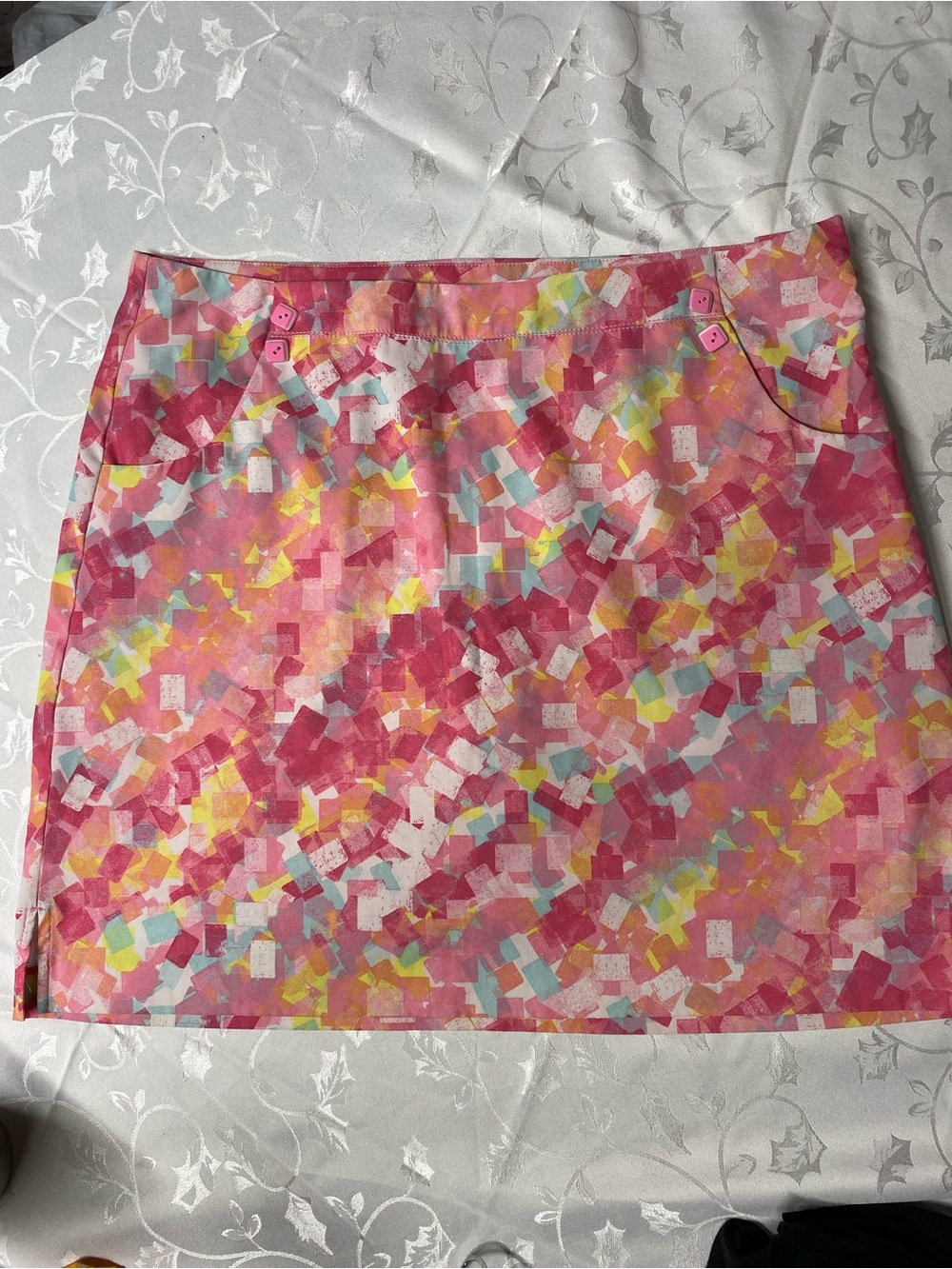 EP Pro Pink Multi-Color Confetti Mini Skirt